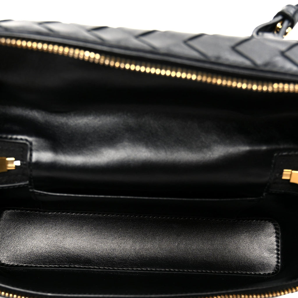 Calfskin Intrecciato Bang Bang Vanity Case Black
