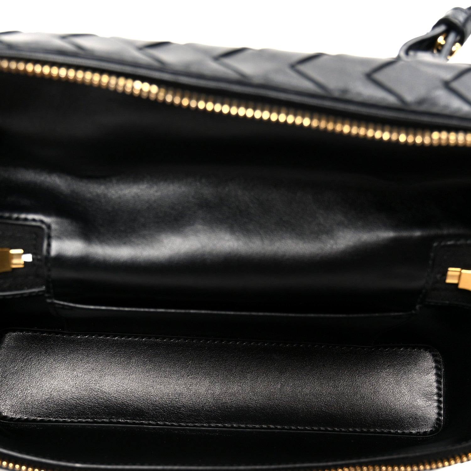 Calfskin Intrecciato Bang Bang Vanity Case Black