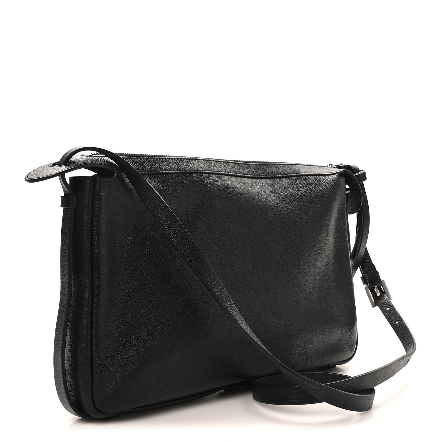 Vitello Medium Simply Fendi Shoulder Bag Black
