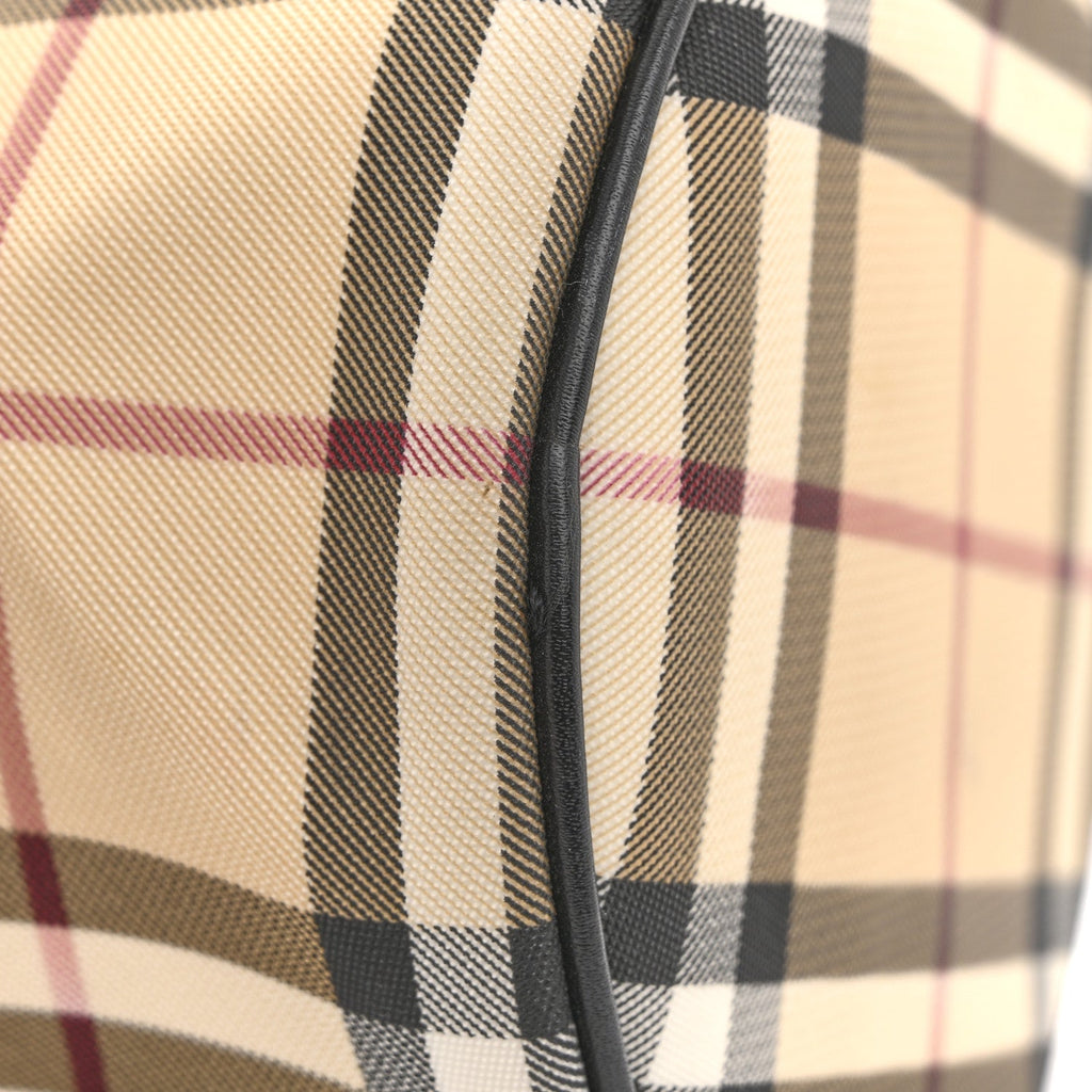 Nova Check Barrel Bag Black
