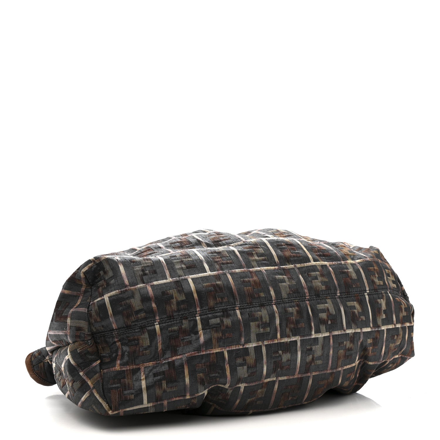 Zucca Calfskin Crocodile Embossed Large Chef Shopper Tote Tobacco