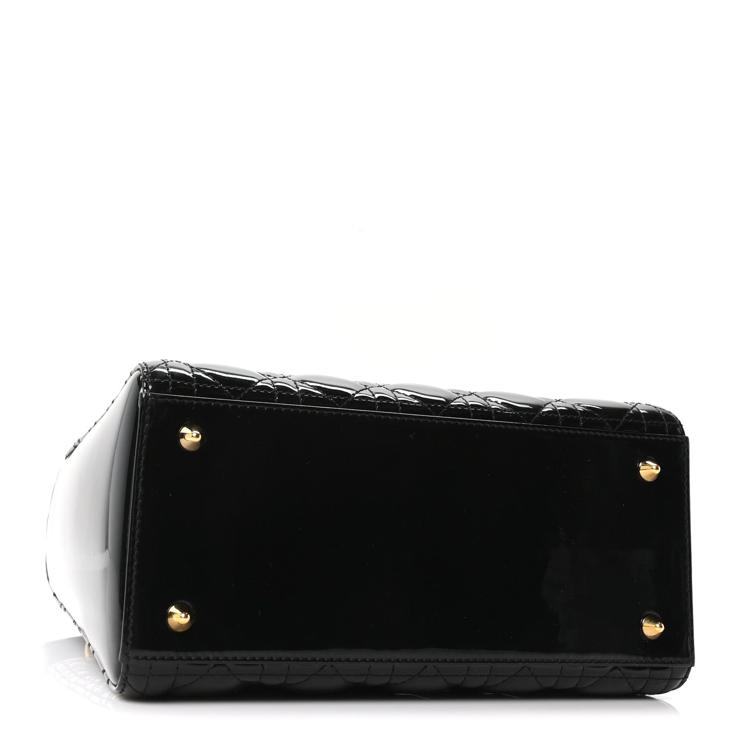 Patent Cannage Medium Lady Dior Black