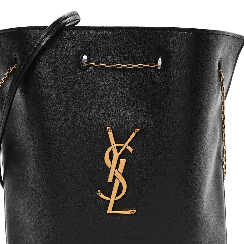 Lambskin Pochon Shoulder Bag Black