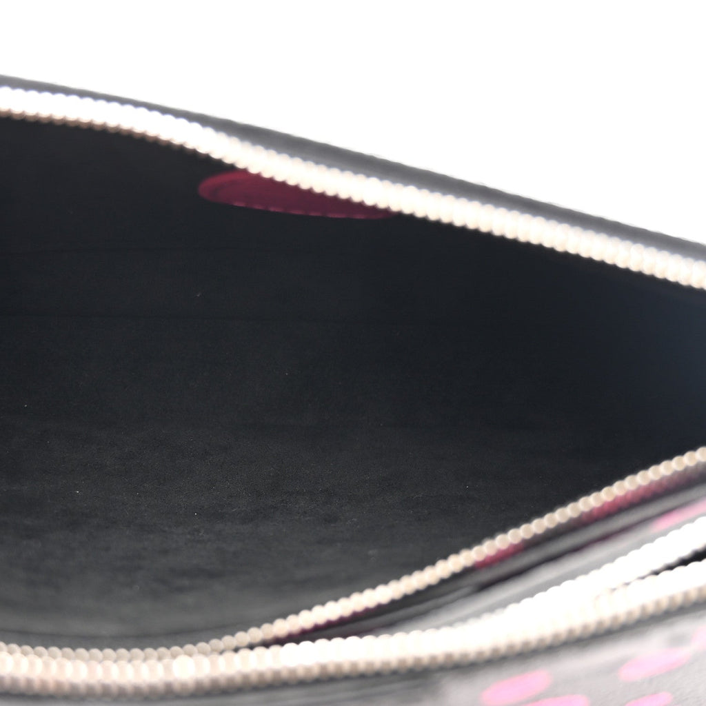 LV X YK Empreinte Multi Pochette Accessories Black Fuchsia