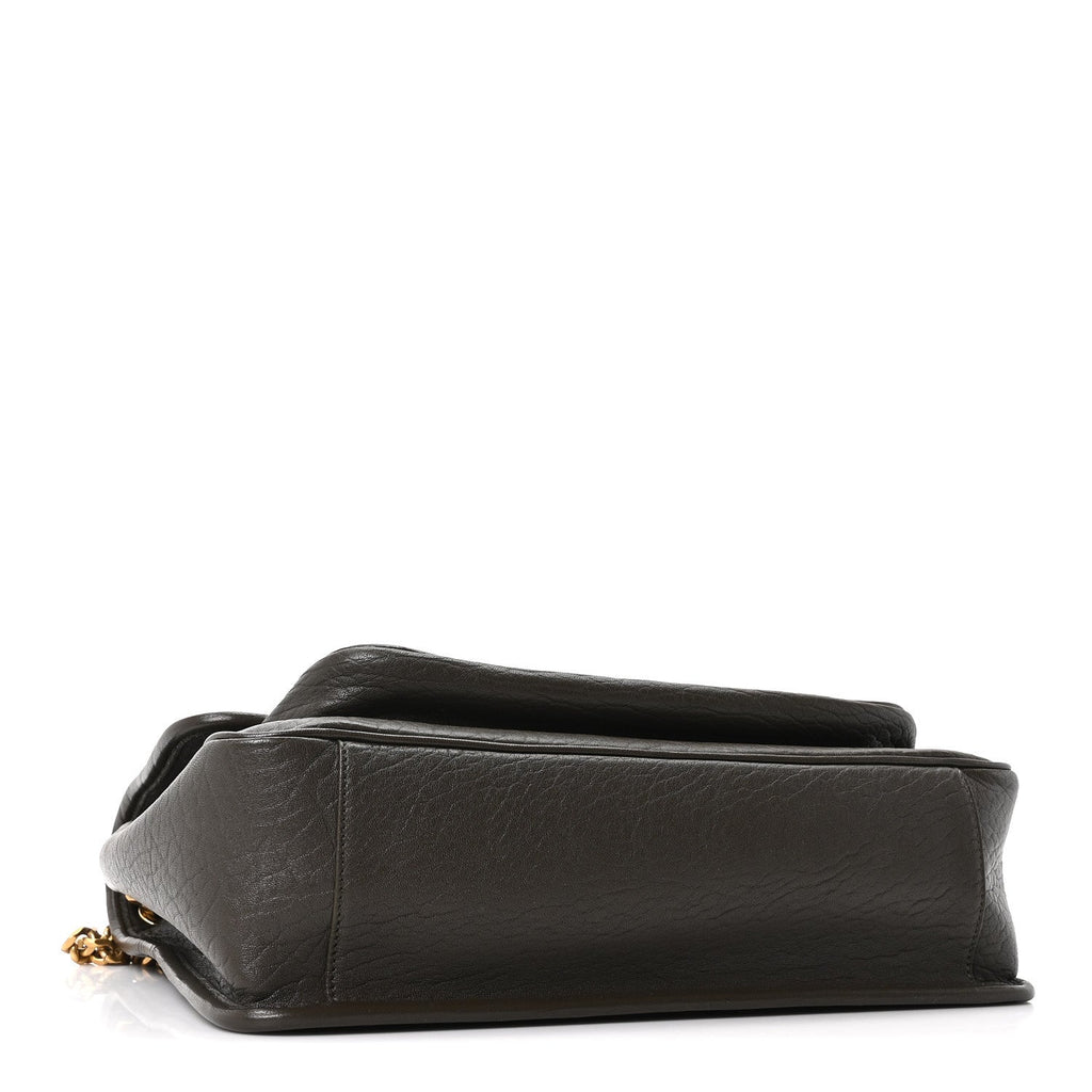 Grained Lambskin Monogram Large Niki Chain Satchel Light Musk