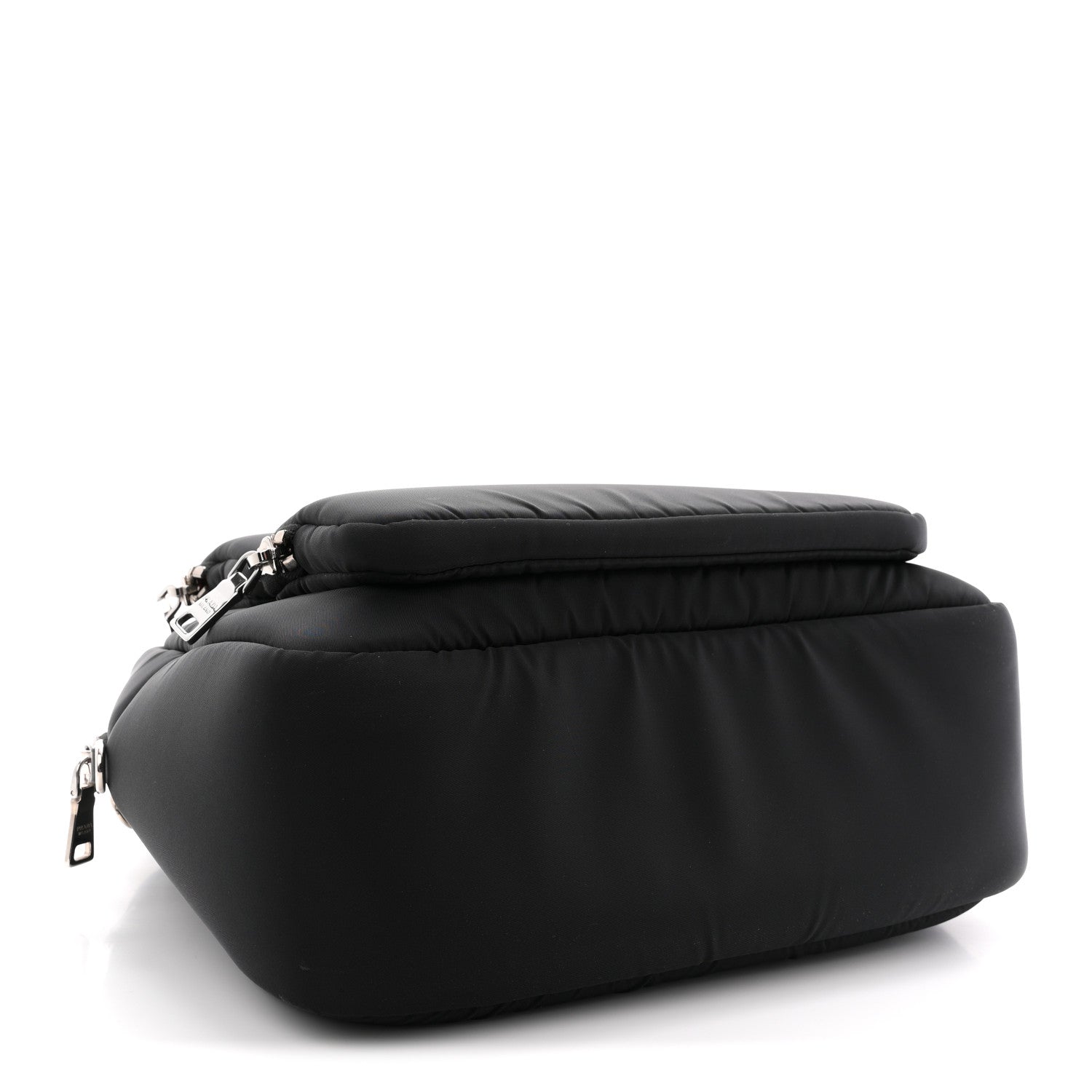 Tessuto Nylon Pocket Cargo Top Handle Bag Black Fuoco