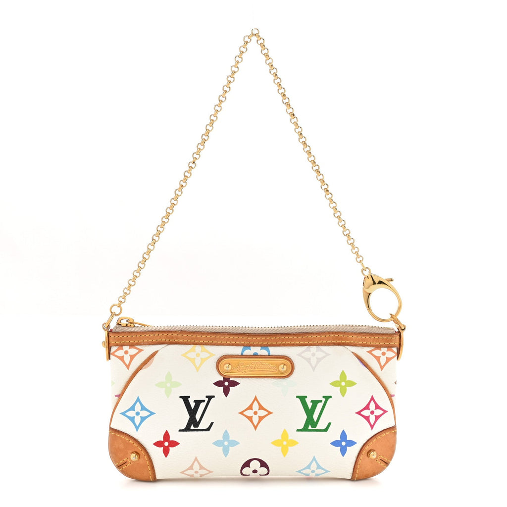 Monogram Multicolor Pochette Milla MM White
