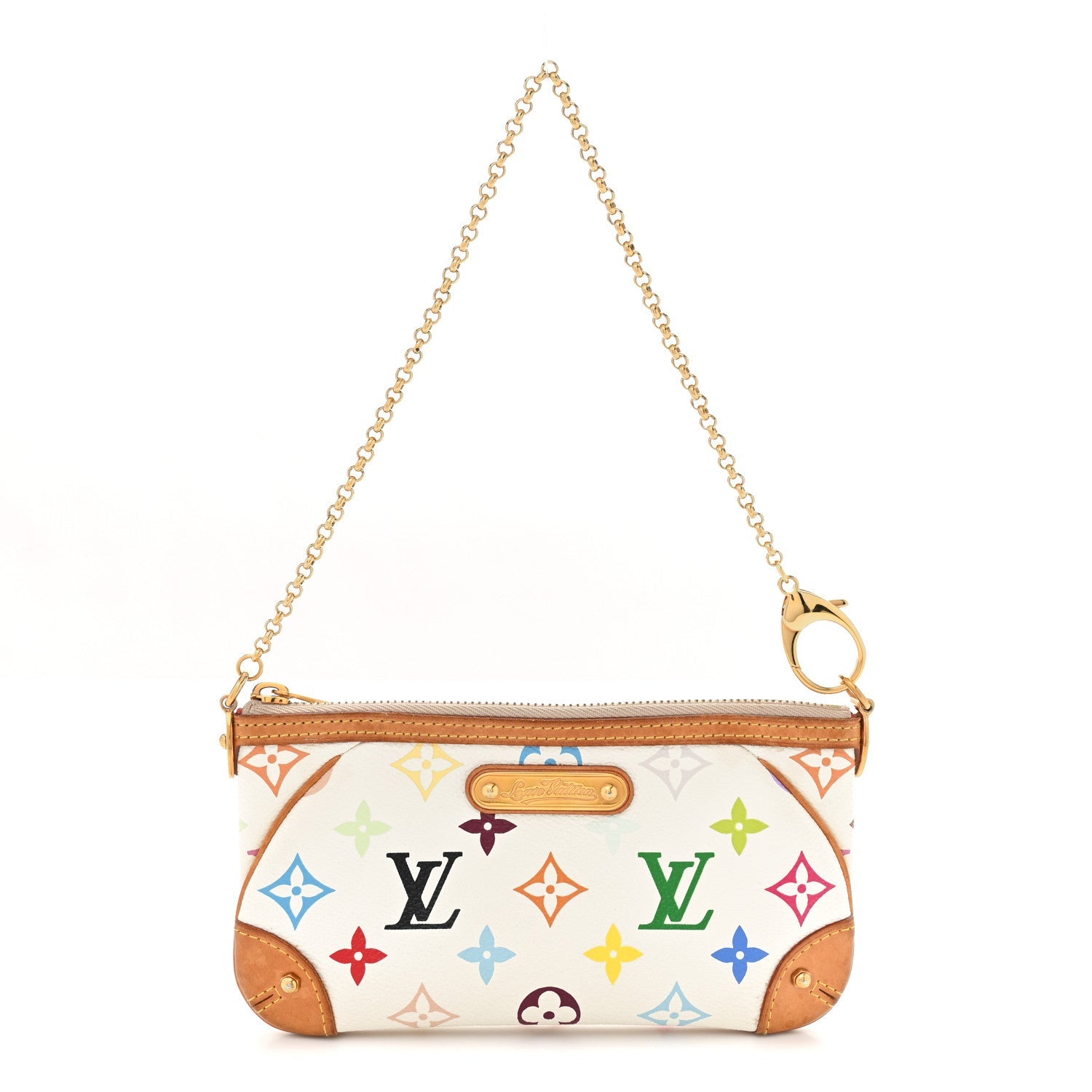 Monogram Multicolor Pochette Milla MM White
