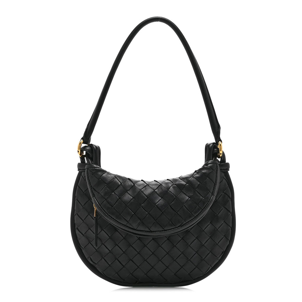 Nappa Intrecciato Small Gemelli Black