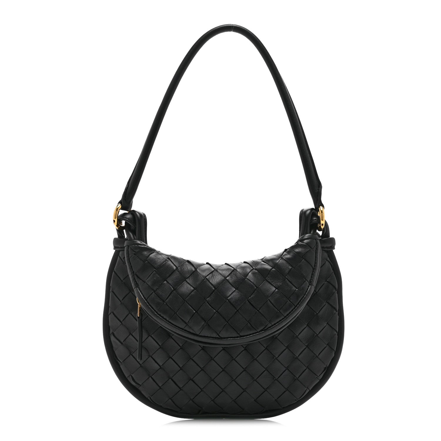 Nappa Intrecciato Small Gemelli Black