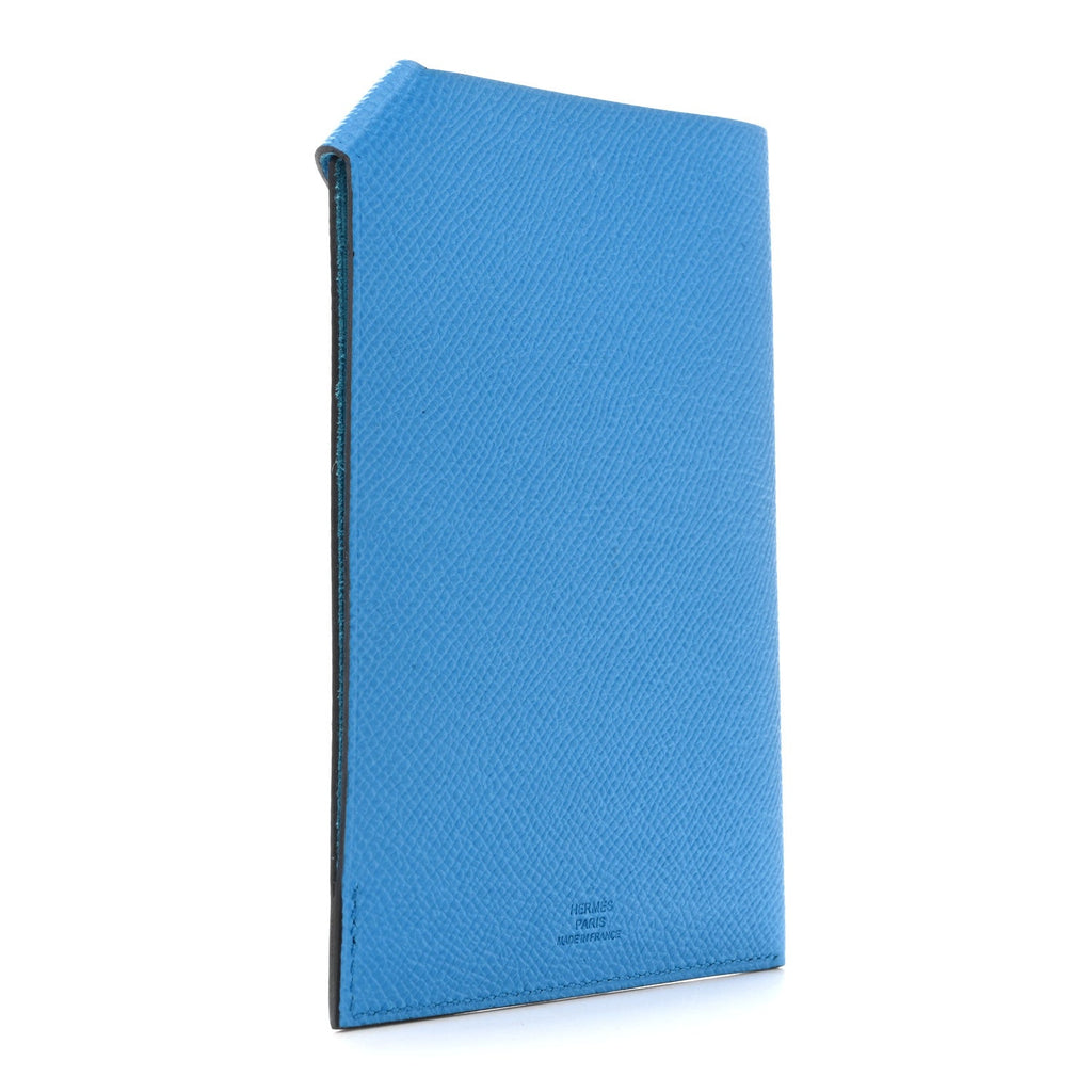Epsom Tarmac Dot PM Passport Holder Bleu Zanzibar Rouge H