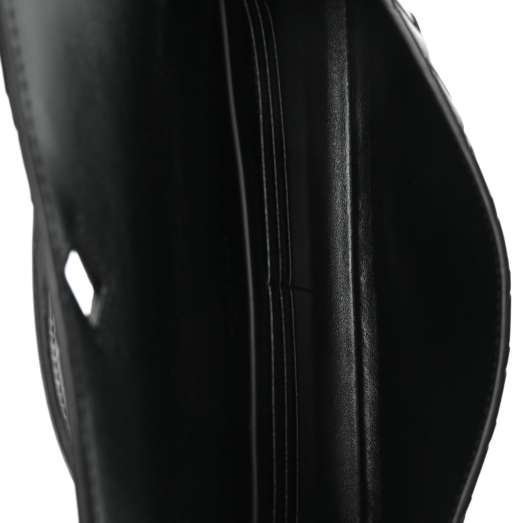 Nappa Intrecciato Long Andiamo Top Handle Clutch Black
