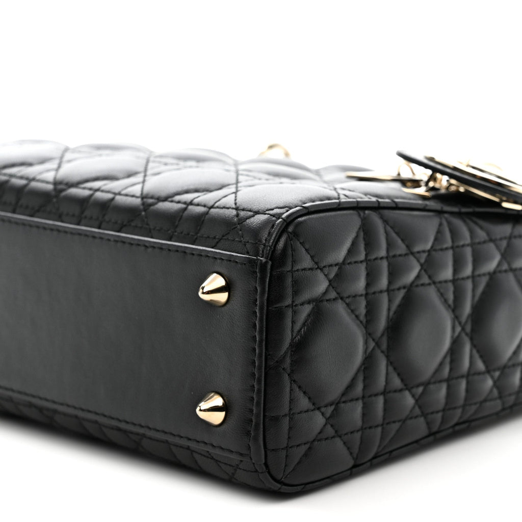 Lambskin Cannage Small My ABCDior Lady Dior Black