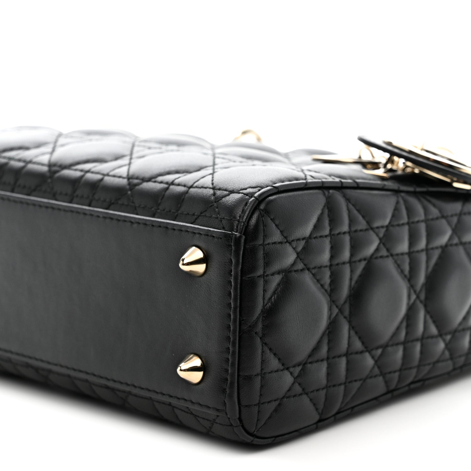 Lambskin Cannage Small My ABCDior Lady Dior Black