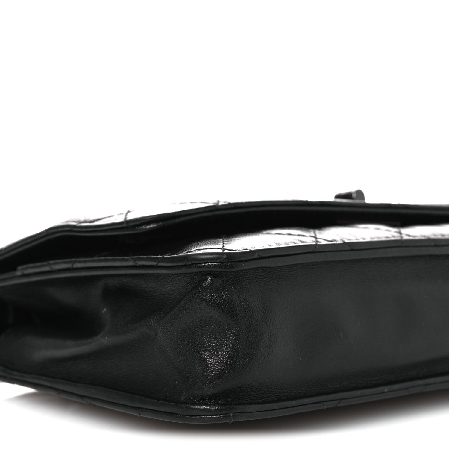 Aged Calfskin Quilted Reissue Wallet On Chain WOC So Black