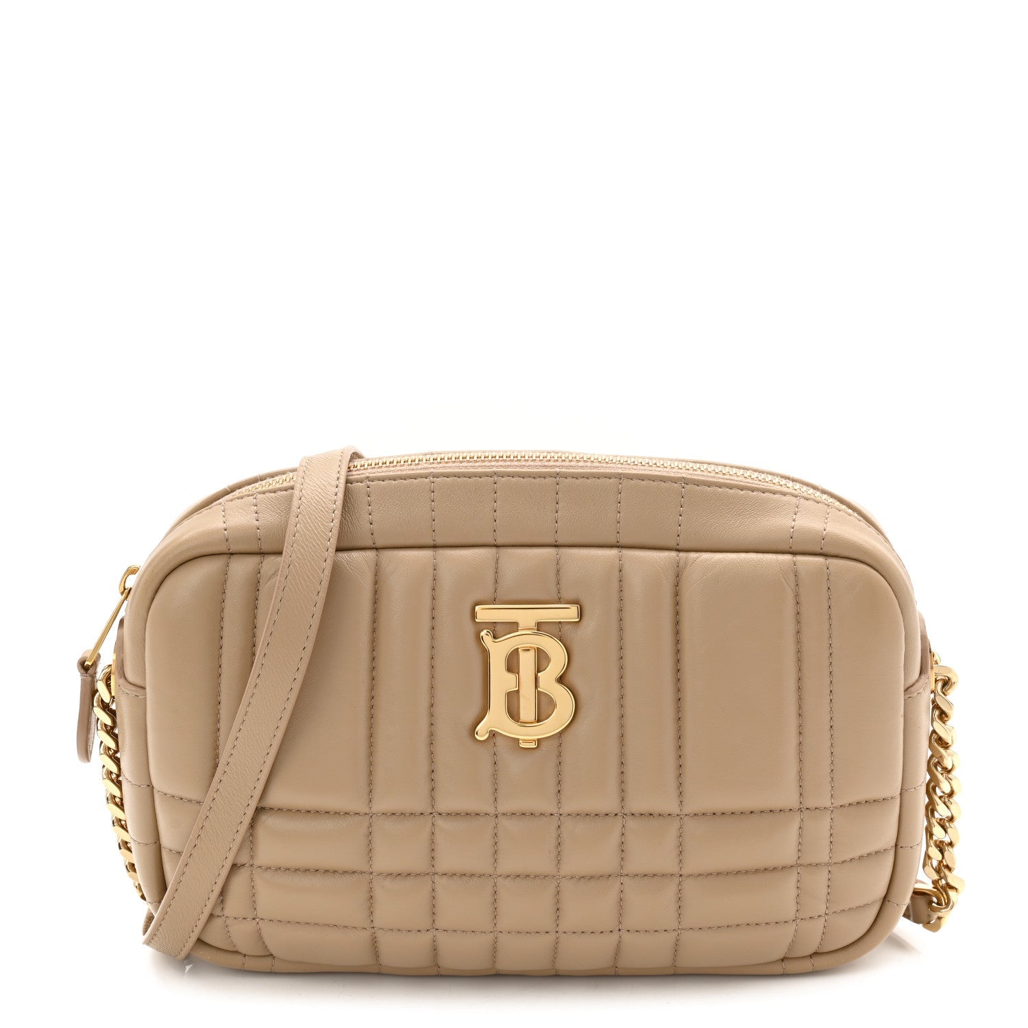 Lambskin Quilted Small Lola Camera Bag Oat Beige