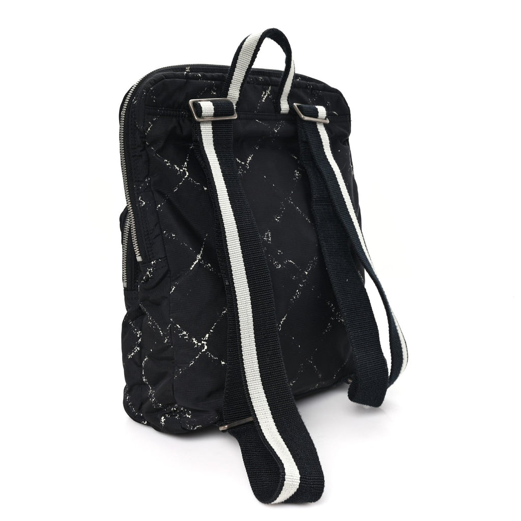 Nylon Travel Backpack Black