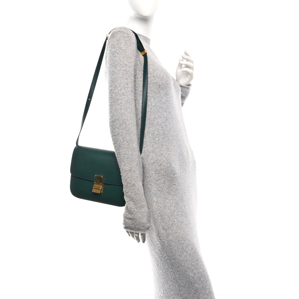 Box Calfskin Classic Box Medium Flap Bag Amazone