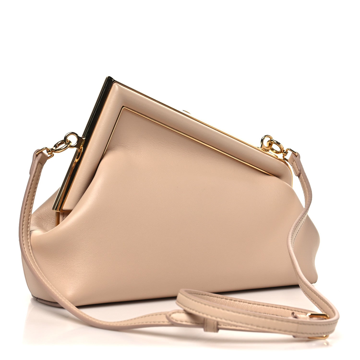 Shiny Nappa Small Fendi First Poudre