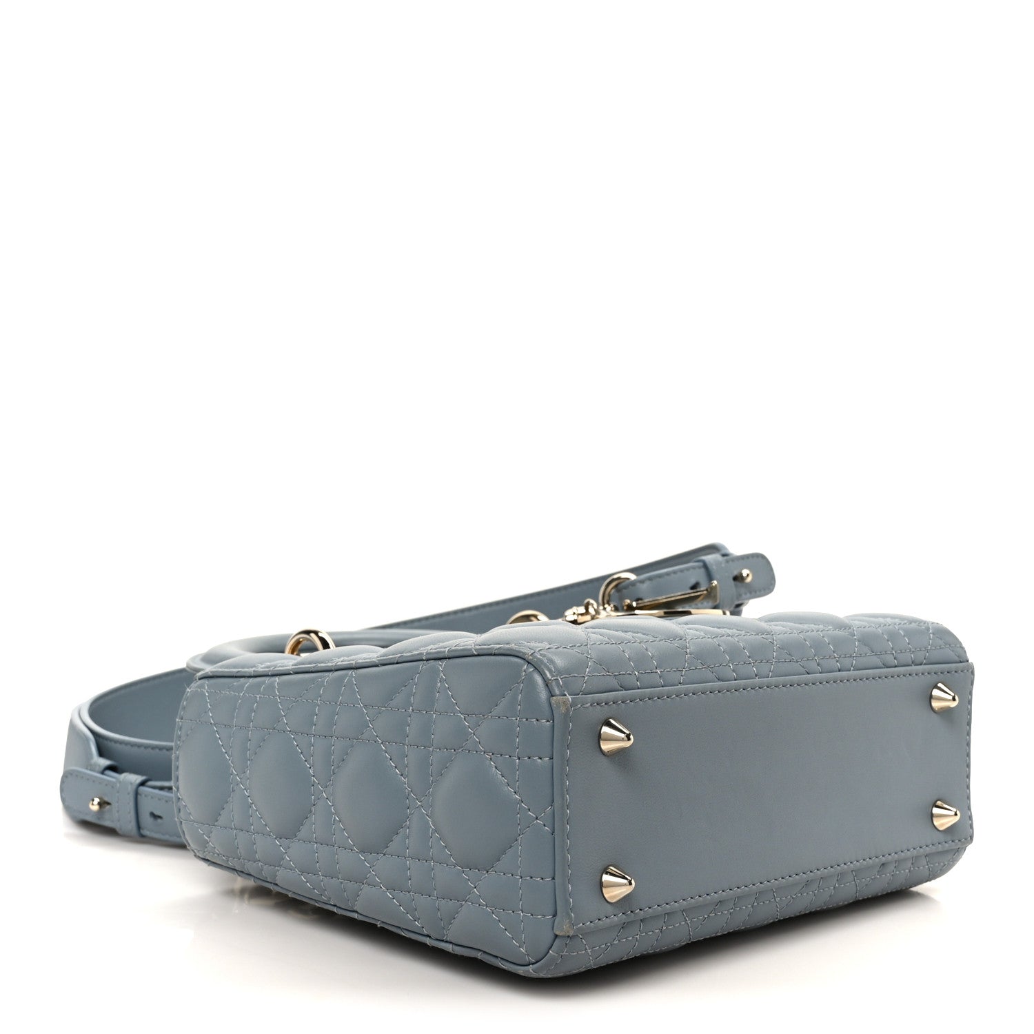 Lambskin Cannage Small My ABCDior Lady Dior Cloud Blue