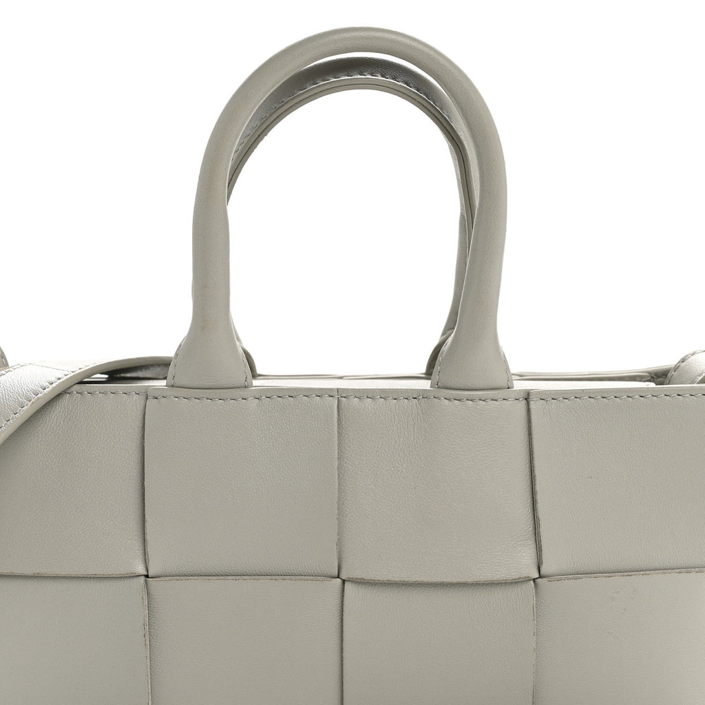 Nappa Maxi Intreccio Mini Arco East West Tote Agate Grey