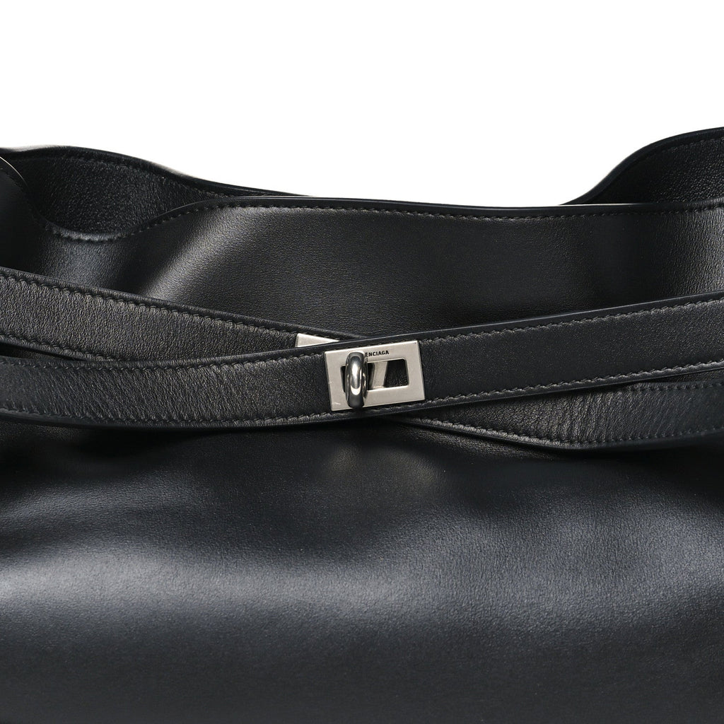 Smooth Calfskin Medium Bel Air Shoulder Bag Black