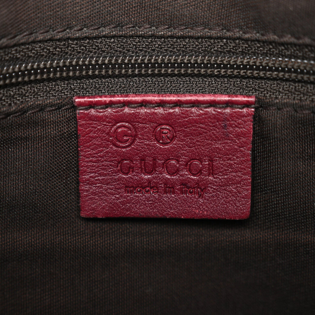 Calfskin Horsebit Embossed Abbey Messenger Red