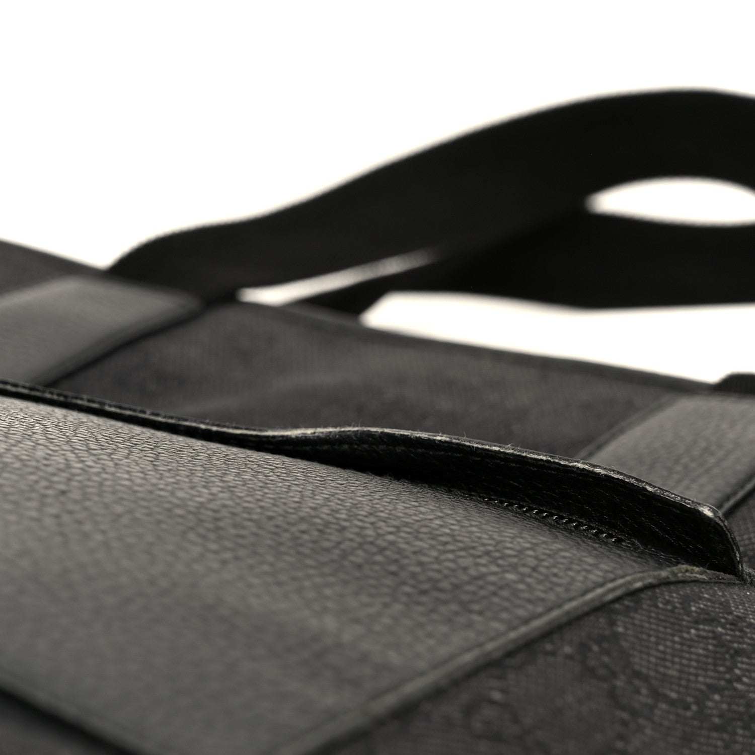 Denim Monogram Tote Bag Black