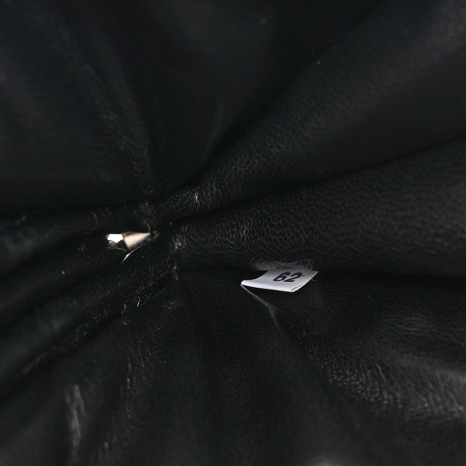 Nappa Soft Padded Mini Triangle Crossbody Pouch Black