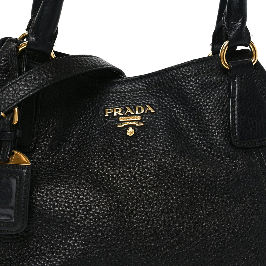 Vitello Daino Tote Black