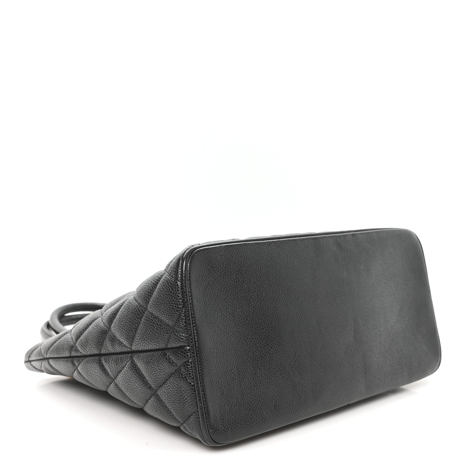Caviar Quilted Medallion Tote Black