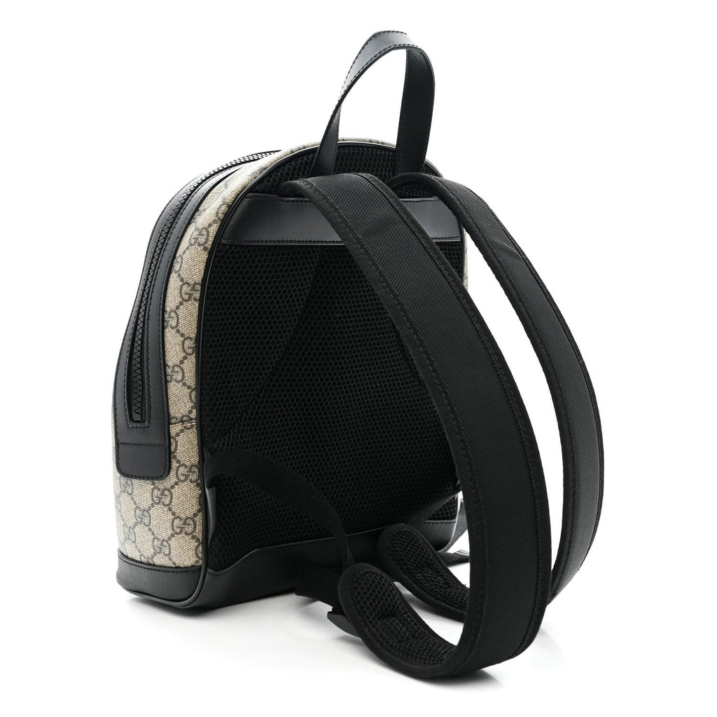 GG Supreme Monogram Small Eden Day Backpack Black