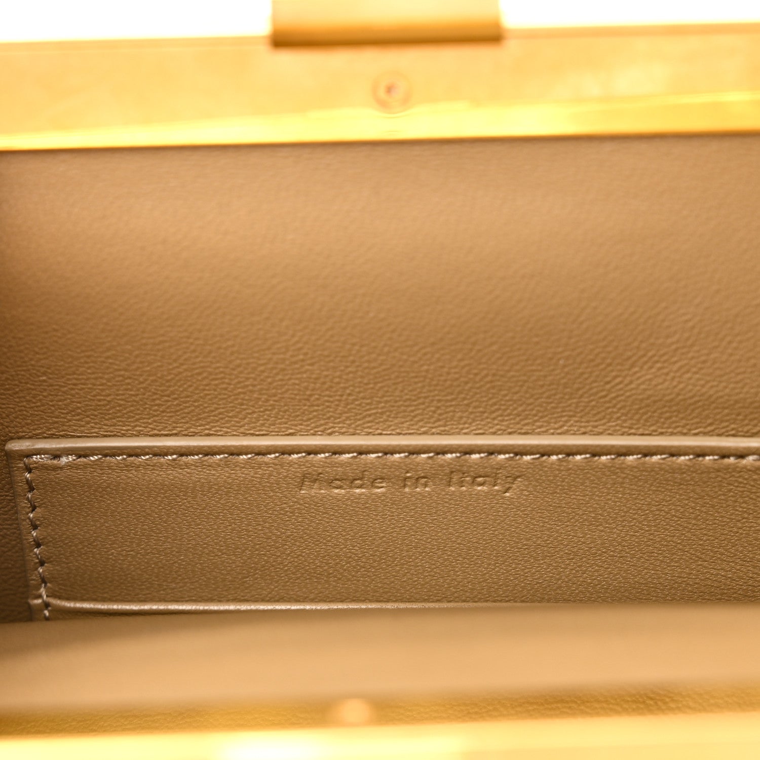 Smooth Calfskin Mini Clasp Bag Beige