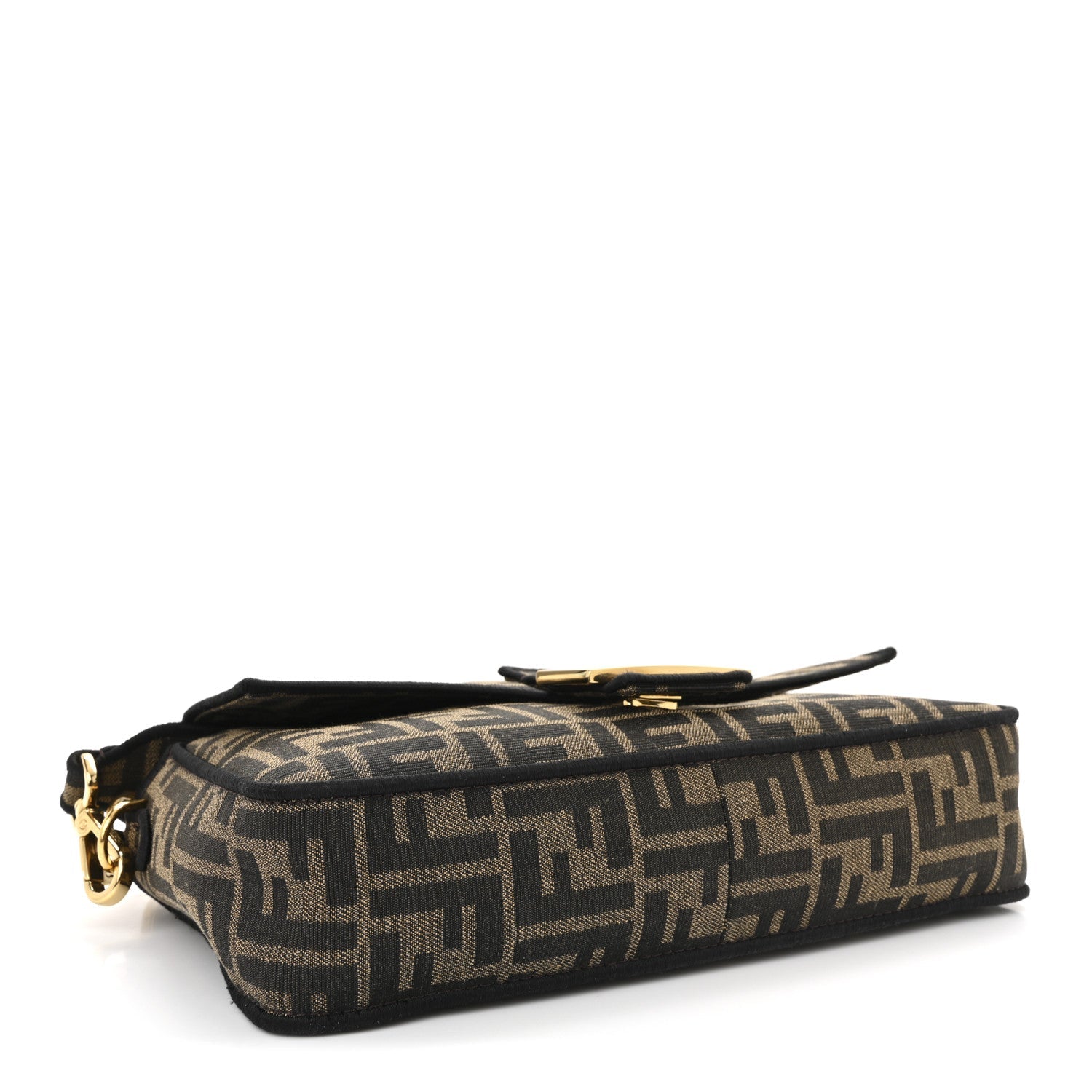Fabric Jacquard FF 1974 Medium Baguette Tobacco Moro Black