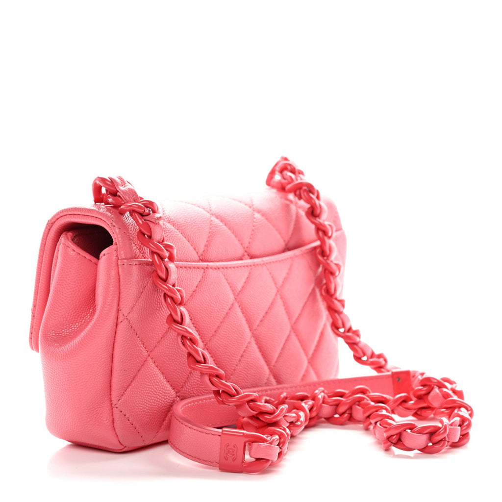 Caviar Quilted My Everything Small Flap Pink