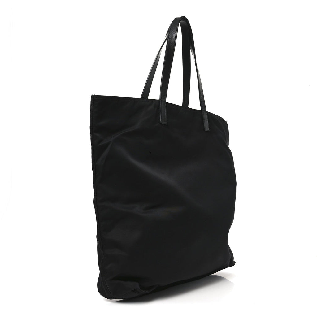 Tessuto Nylon Shopping Tote Black