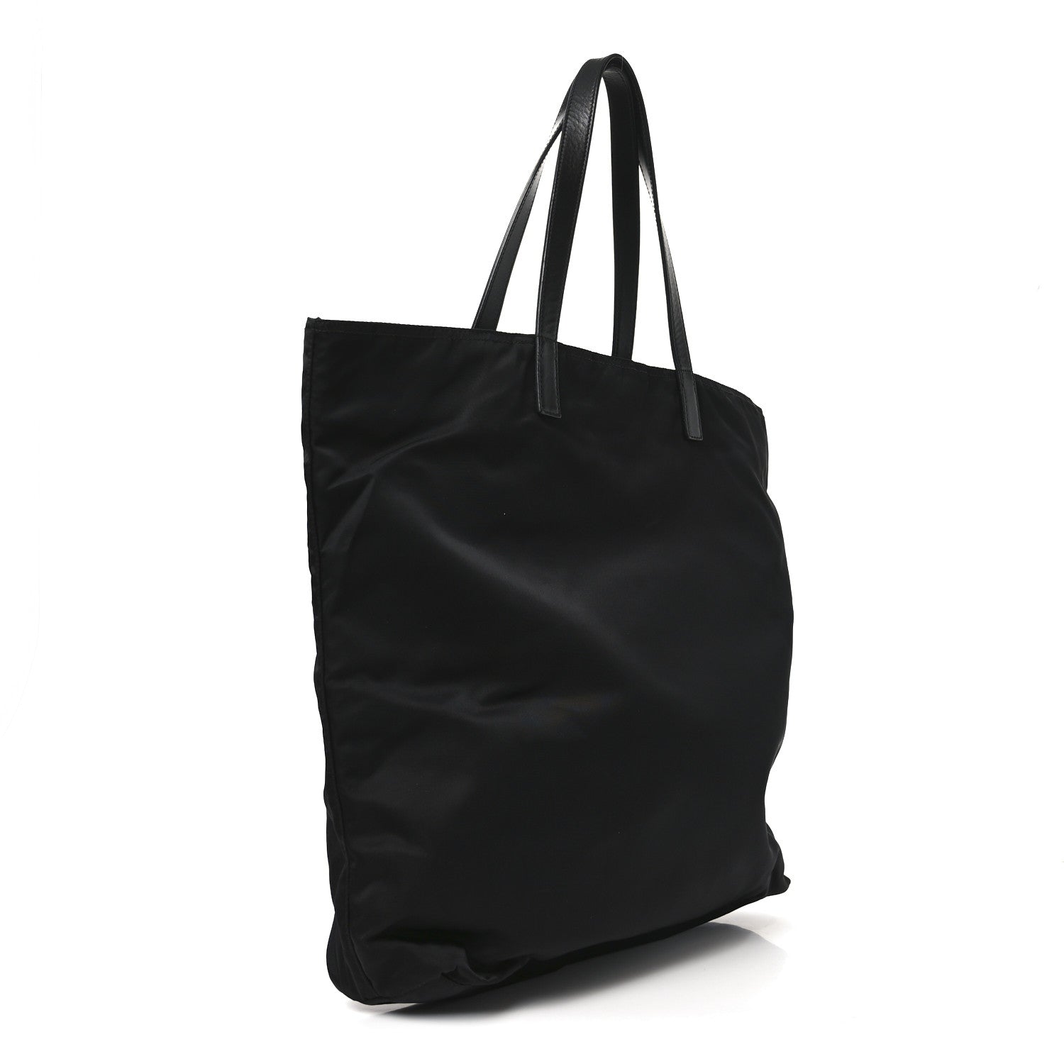 Tessuto Nylon Shopping Tote Black