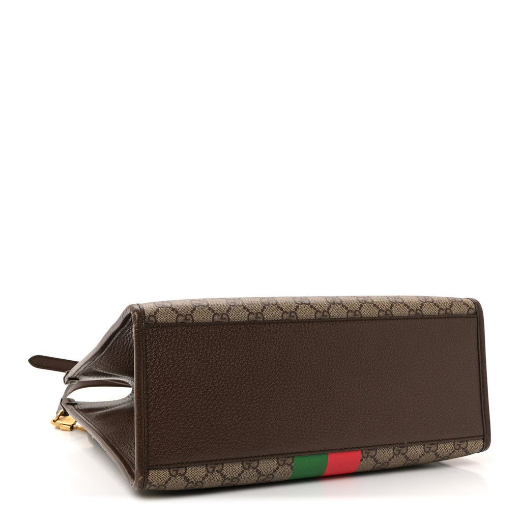 GG Supreme Monogram Textured Dollar Calfskin Web Gucci Tiger Small Retro Interlocking G Tote Bag Beige Ebony Live Red New Shamarock New Acero