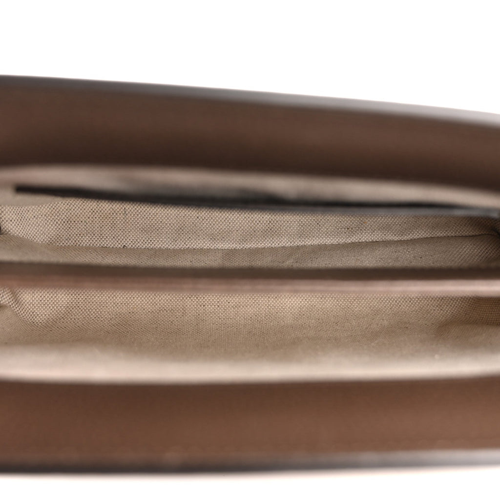 Monogram Jumbo GG Textured Dollar Calfskin Web Small Ophidia Chain Shoulder Bag Camel Ebony New Acero