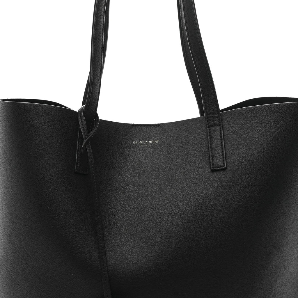 Calfskin Medium Shopping Tote Black