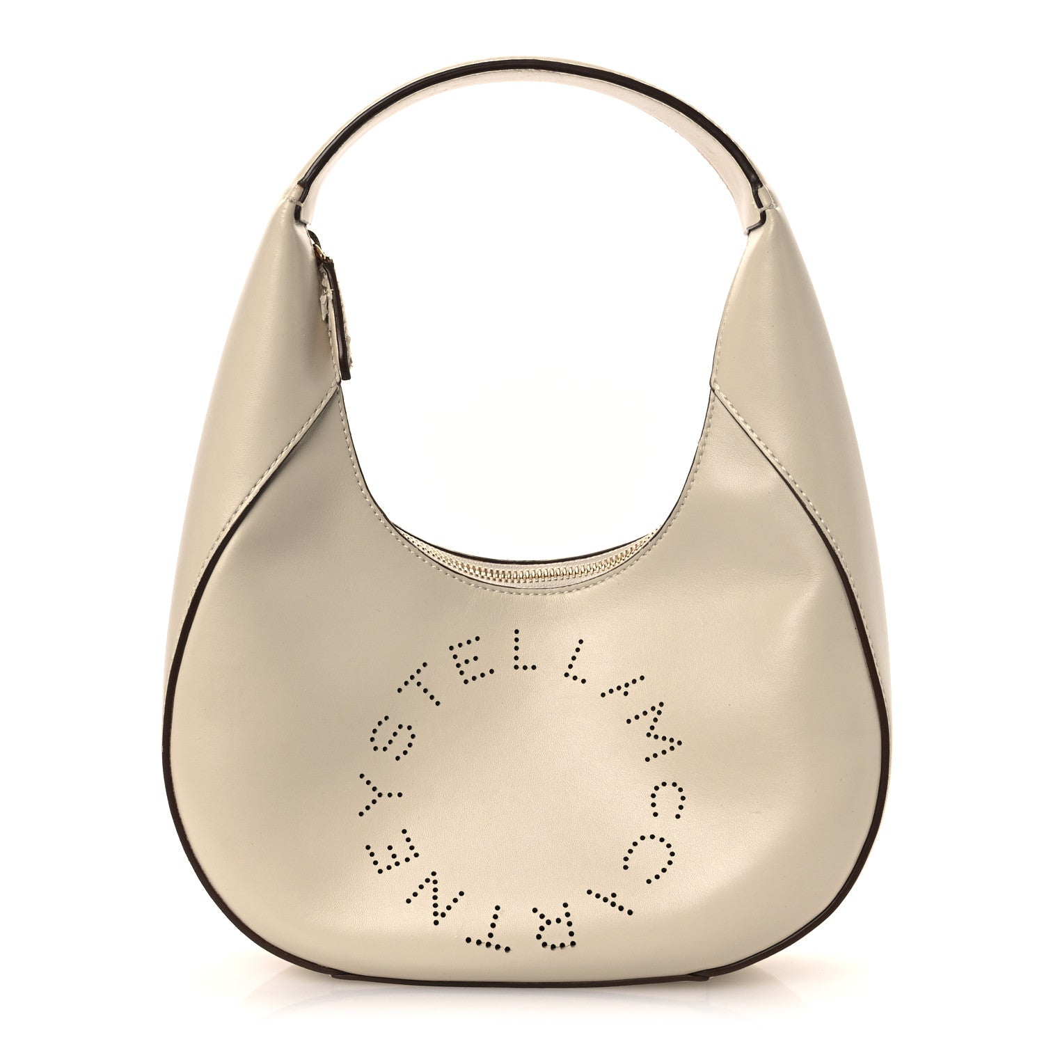 Eco Alter Nappa Perforated Logo Small Hobo White