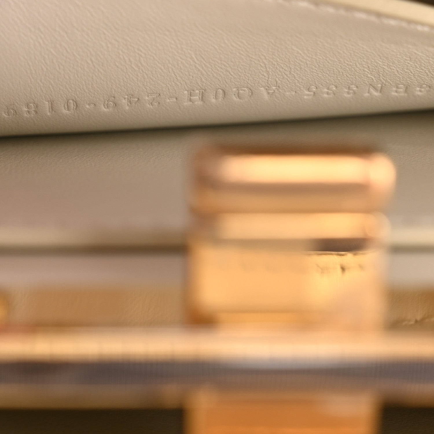 Curly Shearling Shiny Nappa Petite Peekaboo I SEE U Satchel White
