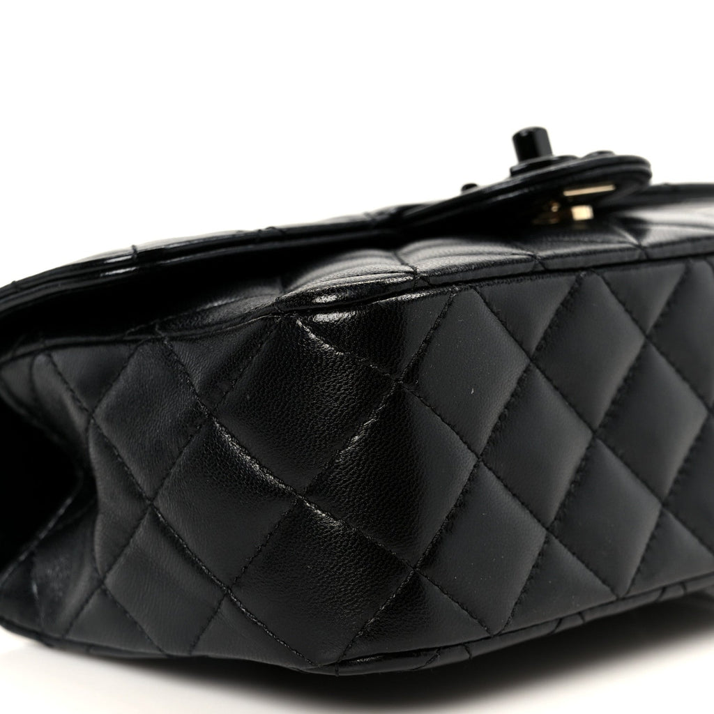 Lambskin Quilted Small Coco Pop Top Handle Flap So Black