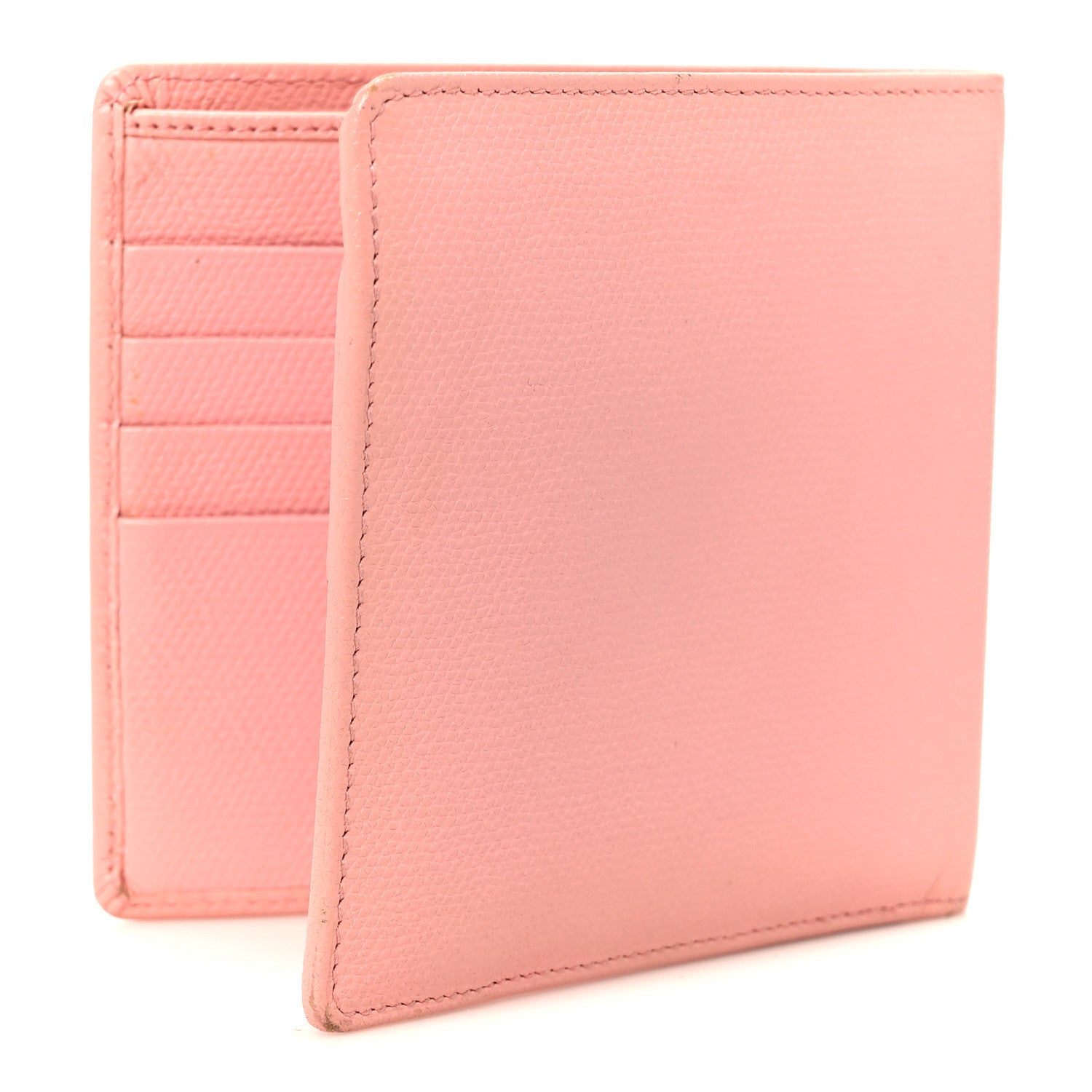 Caviar CC Button Bi-Fold Wallet Pink