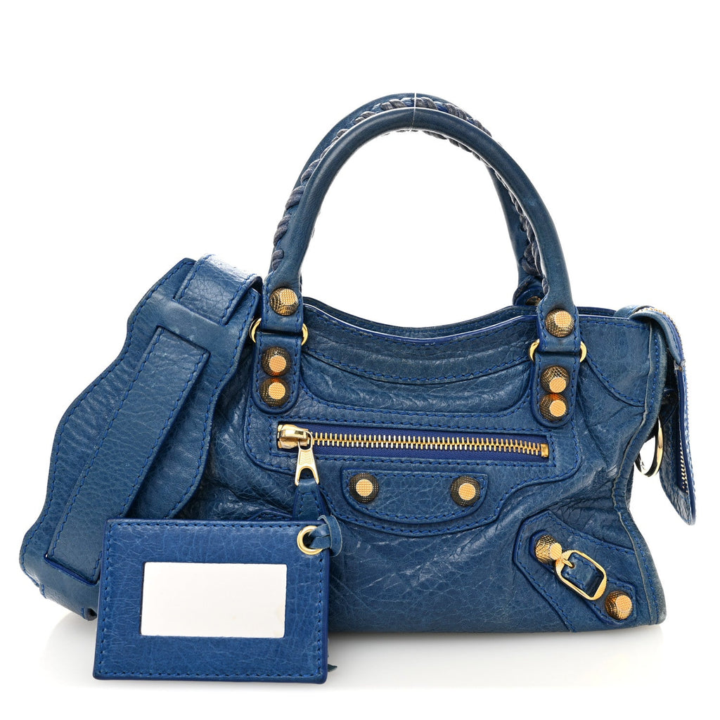 Agneau Giant 12 Gold Hardware Mini City Bleu Lazuli