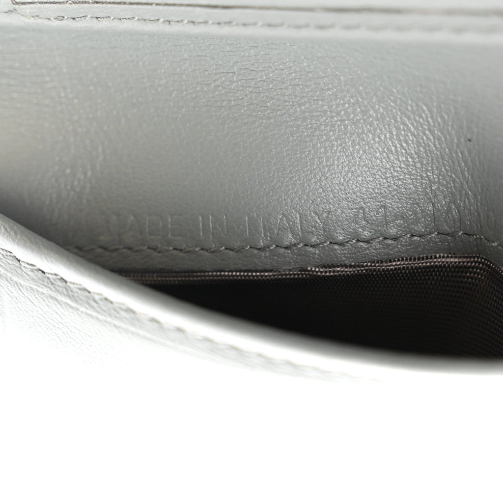 Oblique Saddle Lotus Wallet Grey