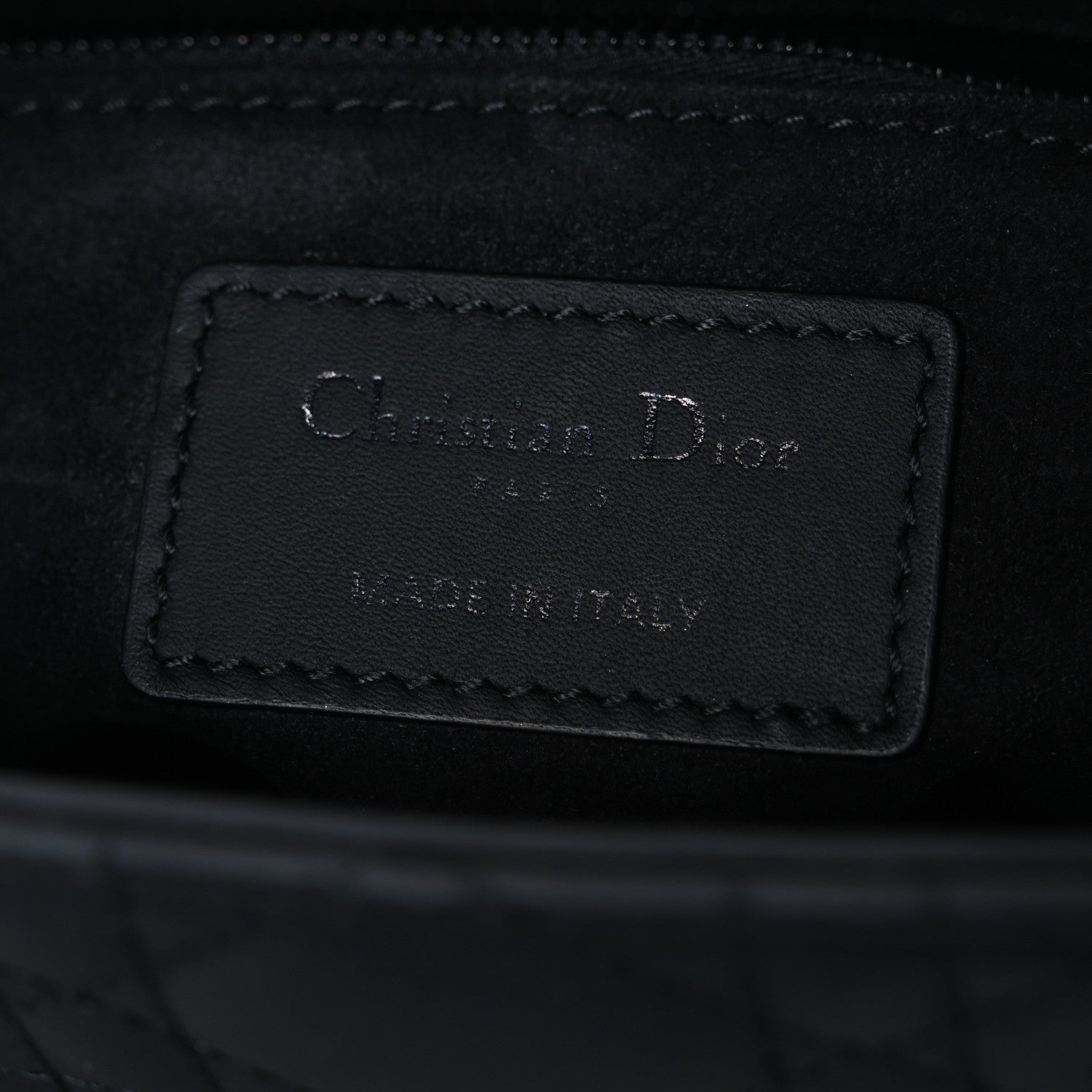Ultra Matte Calfskin Cannage Small My ABCDior Lady Dior Black