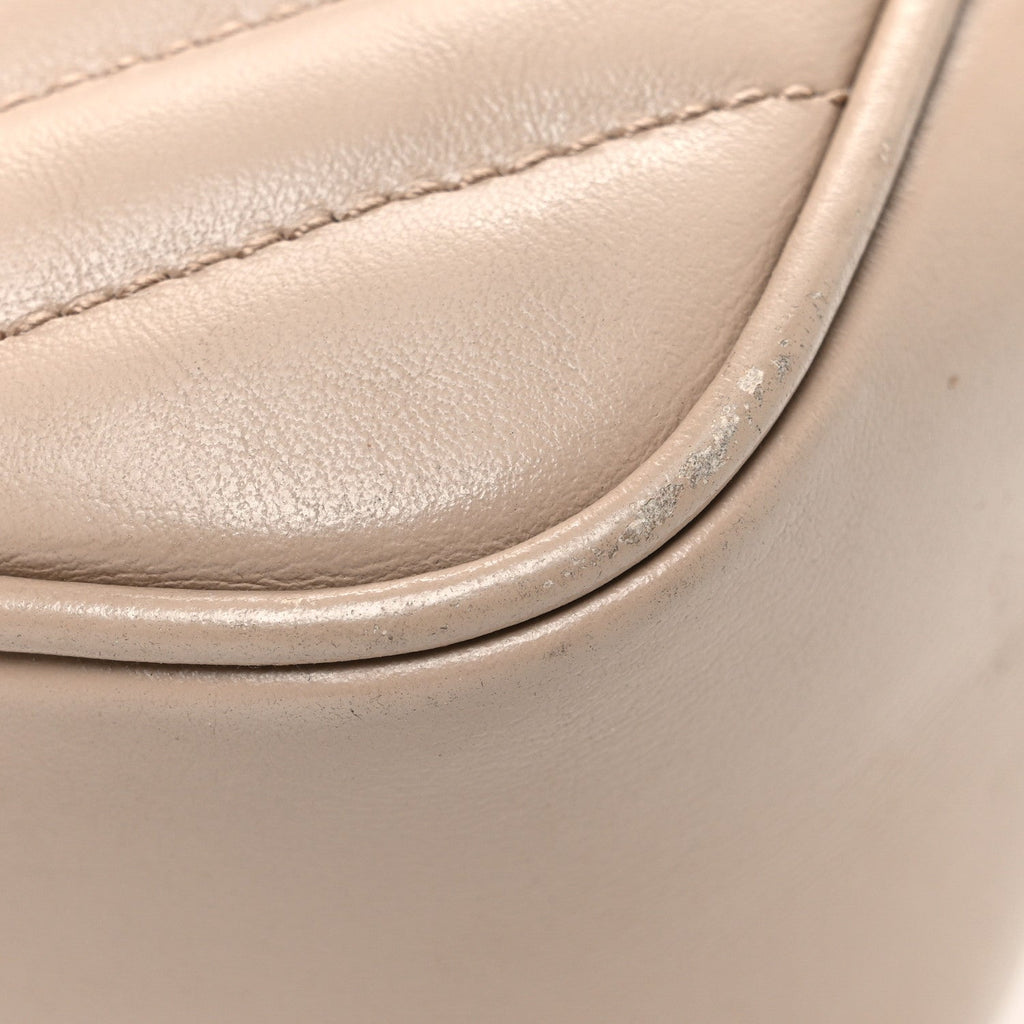 Calfskin Matelasse Monogram Lou Camera Bag Dark Beige