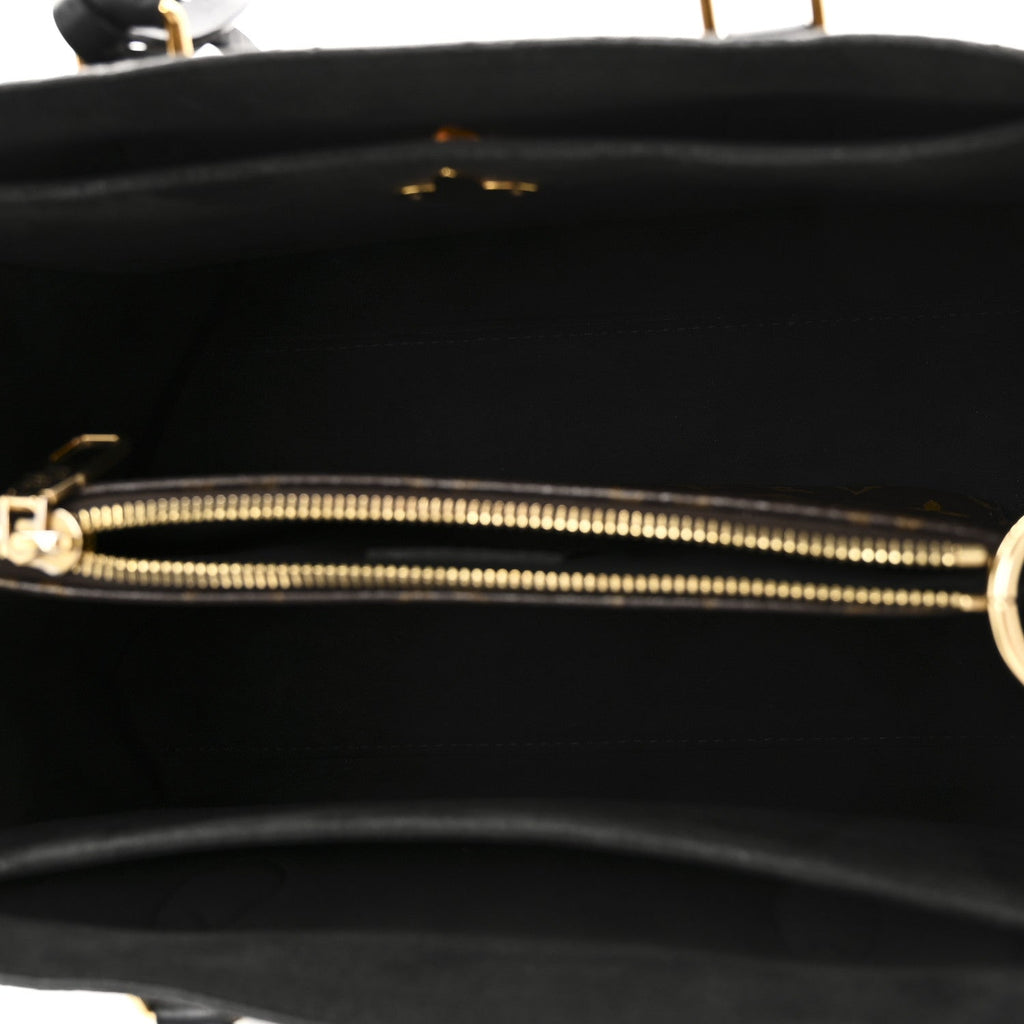 Monogram Flower Tote Black