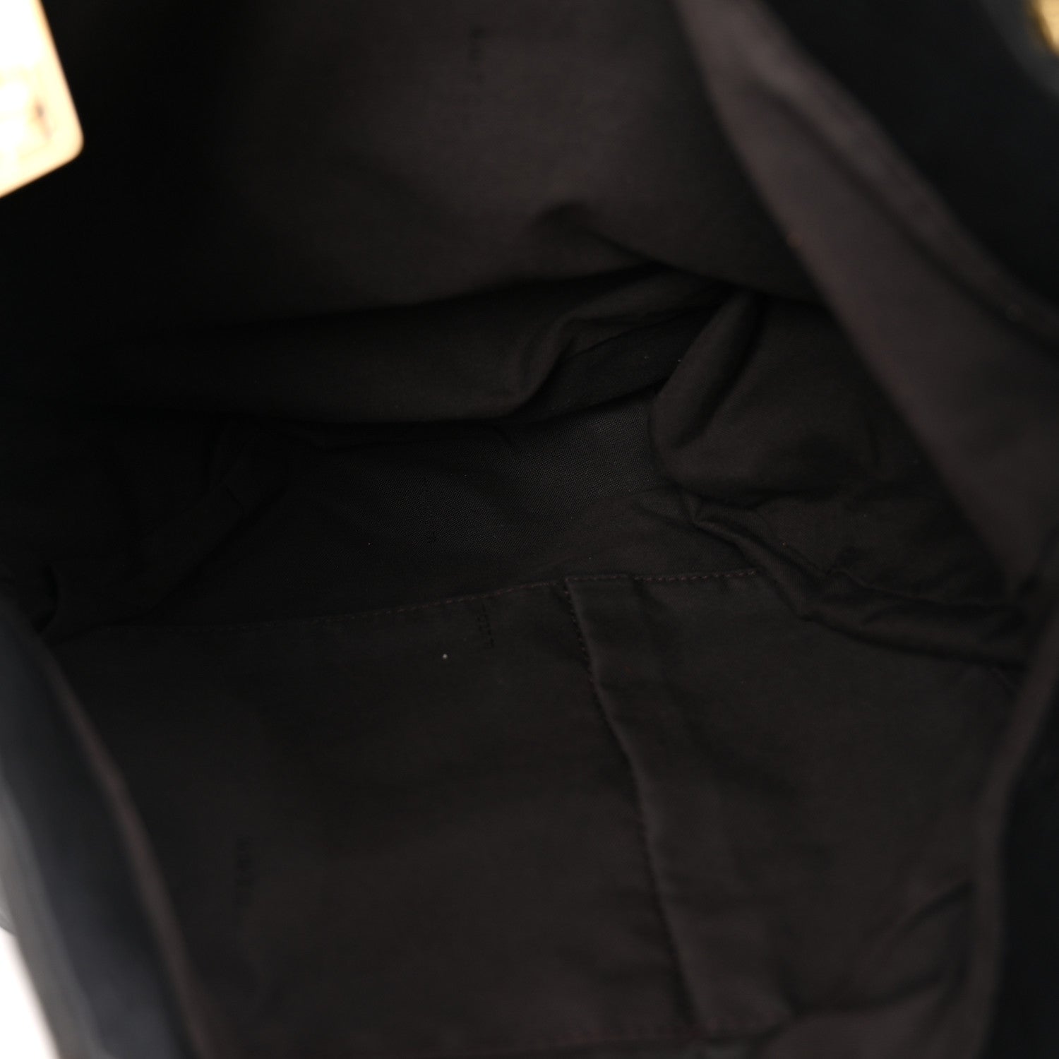 Crinkled Lambskin Mia Tote Black